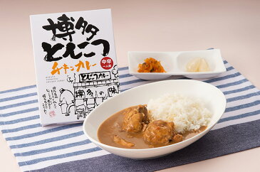 【送料無料】 博多とんこつカレー 180g×2食 カレー お試し 2個セット 九州 牛肉 豚肉 鶏肉 ご当地カレー レトルト食品