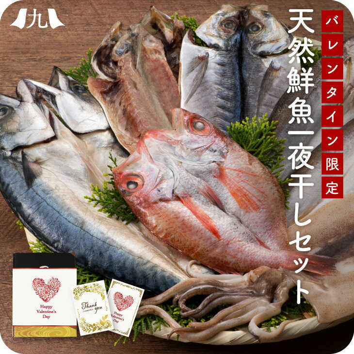 バレンタイン限定仕様【のどぐろ入り天然鮮魚一夜干しセット】 チョコ以外 干物 ひもの 食べ比べ 豪華 魚 おつまみ 九州 お取り寄せ 産地直送 グルメ ギフト プレゼント 贈り物 送料無料 バレンタイン 添加物不使用 無添加のサムネイル