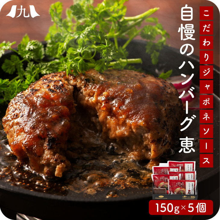 産地直送 【福岡 肉レストラン Nick自慢 ハンバーグ5個セット】専用ハンバーグソース付 詰め合わせ お取り寄せ 化粧箱付き 贈答 御歳暮 冷凍