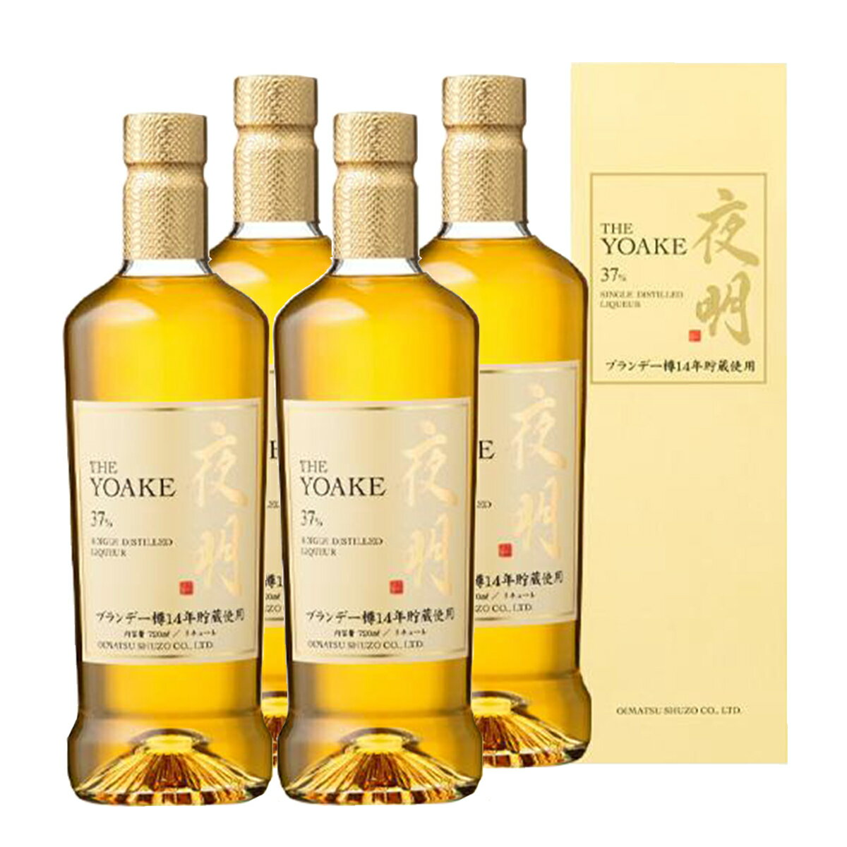 リキュール37° 夜明 ブランデー樽貯蔵 720ml 4本セット 老松酒造(4)