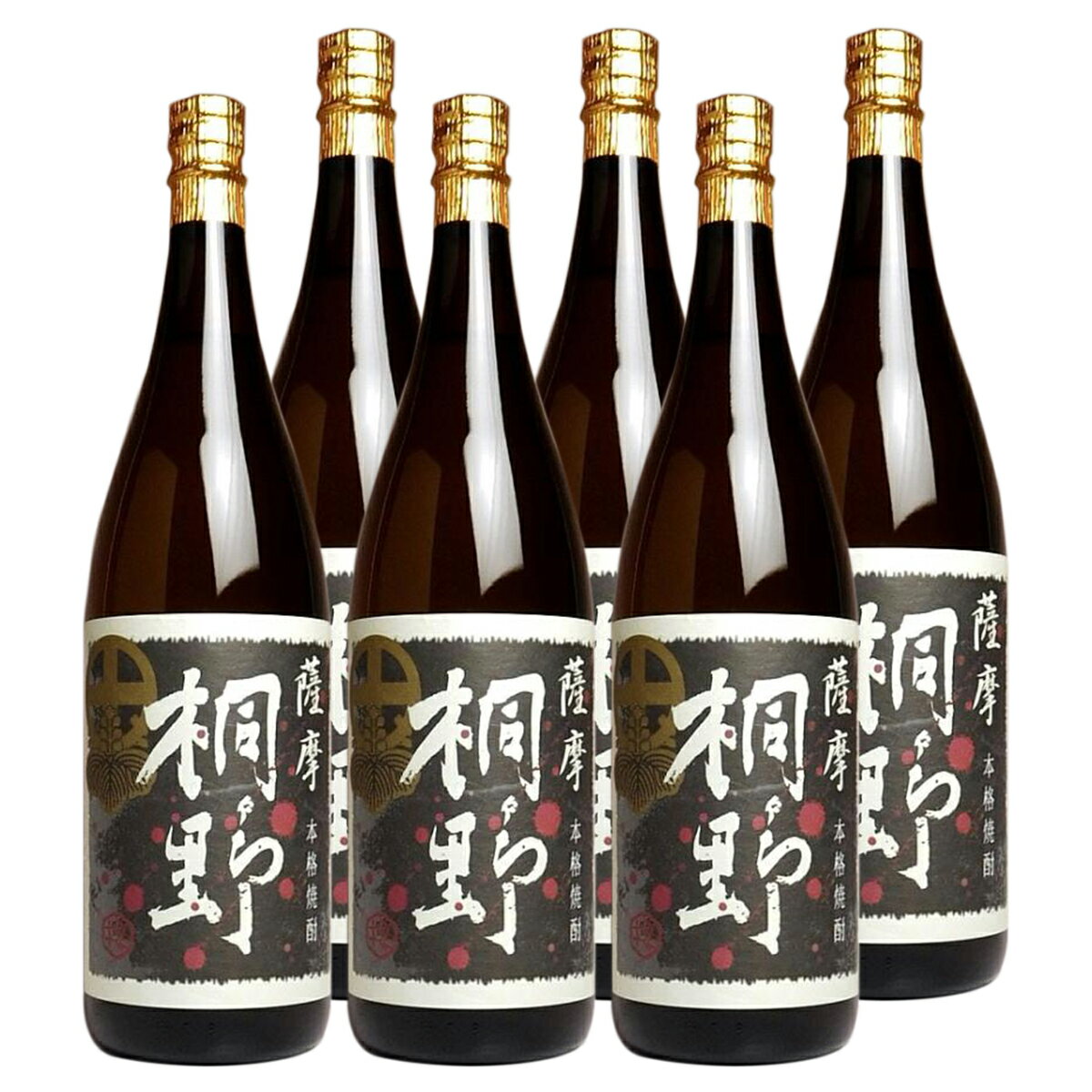 桐野 黒麹 25° 1800ml 6本セット 中俣酒造