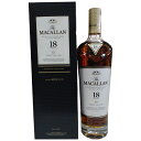 マッカラン 18年 43° 700ml シェリーオーク 2019リリース カートン付 The MACALLAN 18Years 送料無料 あす楽対応 対応地域のみ