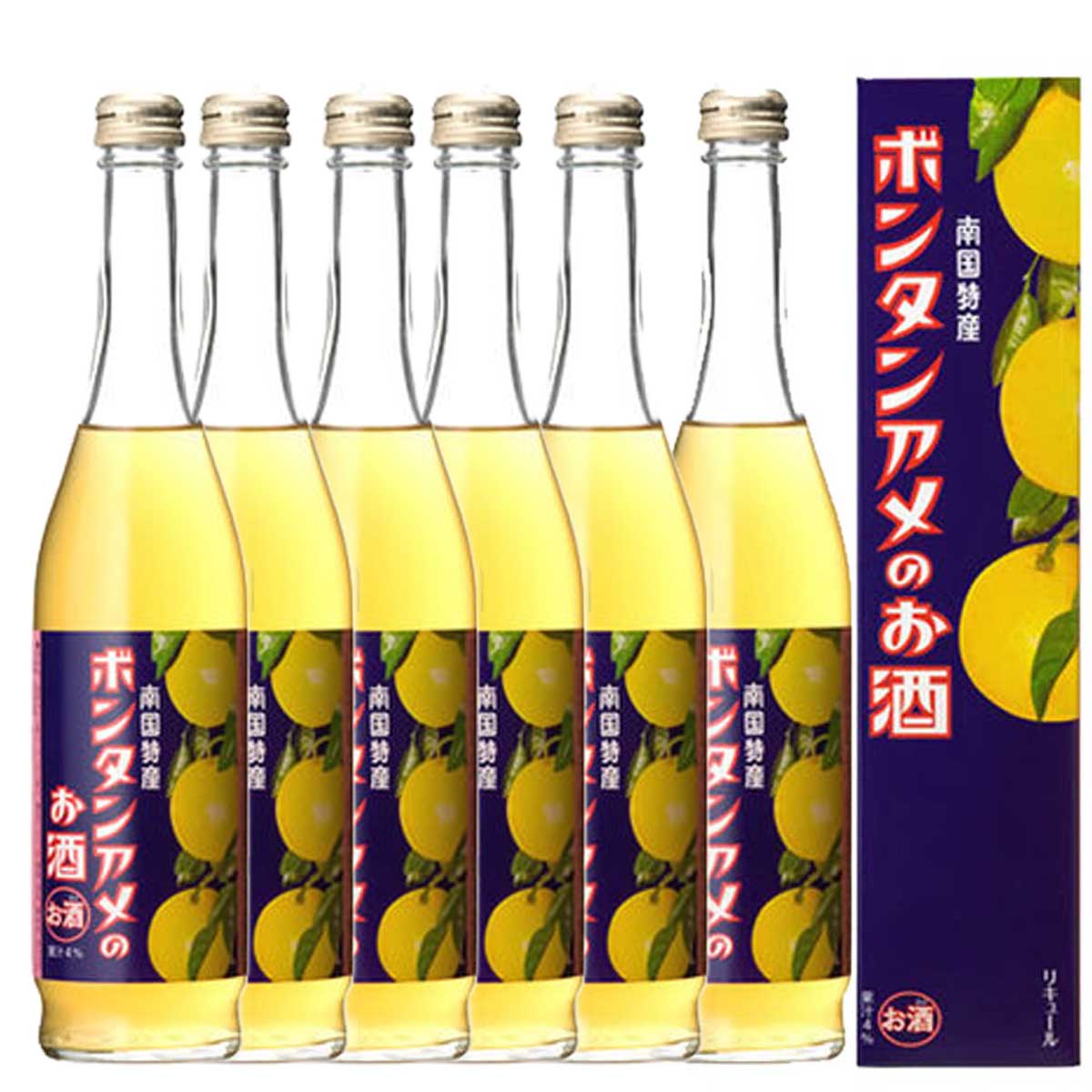 南国特産 ボンタンアメのお酒 6度 500ml 化粧箱入り 6本セット【送料無料】