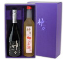 本格麦焼酎 神々銀 25度720mlと神々 梅酒 12度500ml 神々麦焼酎・リキュールセット 小野酒造 ギフトセット お歳暮 お中元 父の日 母の日 敬老の日 プレゼント