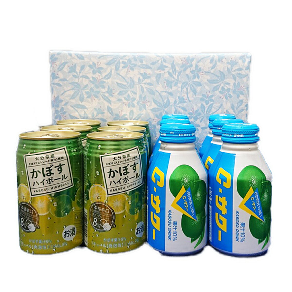 かぼすハイボール340ml×6本　Cサワー 280g×6本【12本ギフトセット】【包装無料】【送料無料】