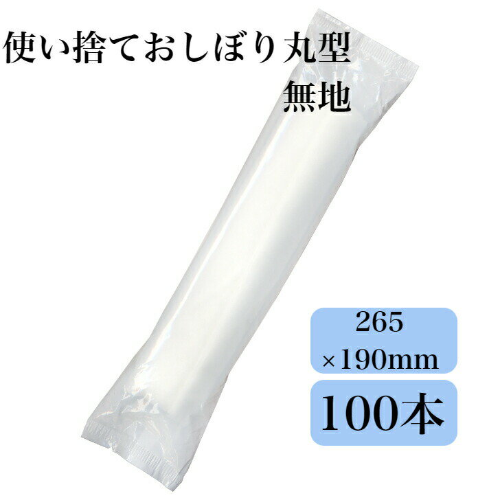 九州紙工 使い捨ておしぼり エンボス 丸型 無地 業務用 個包装 低コスト 飲食店 カフェ レストラン お弁当 テイクアウト 100本入り