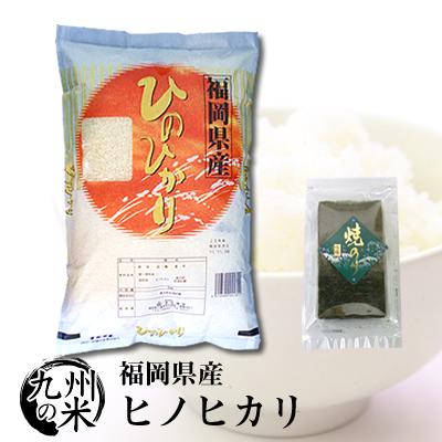 （送料無料） （令和元年産）有明海苔セット 福岡県産ヒノヒカリ 5kg...