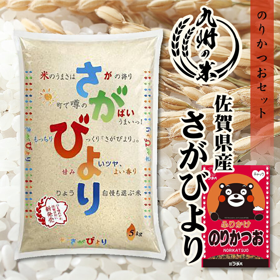 【令和5年産】送料無料 ふりかけセット 1等米 【14年連続特A受賞】佐賀県産さがびより 5kg