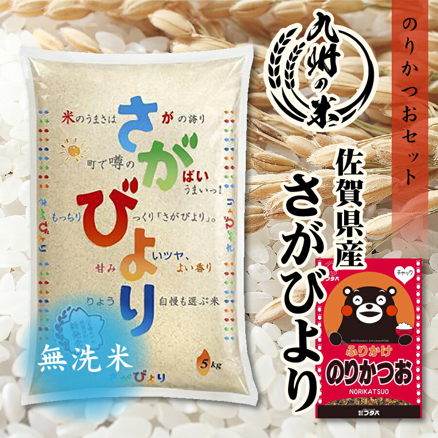 【お買い物マラソン当店ポイント2倍】【令和5年産】送料無料 無洗米 ふりかけセット 1等米 【14年連続特A受賞】佐賀…