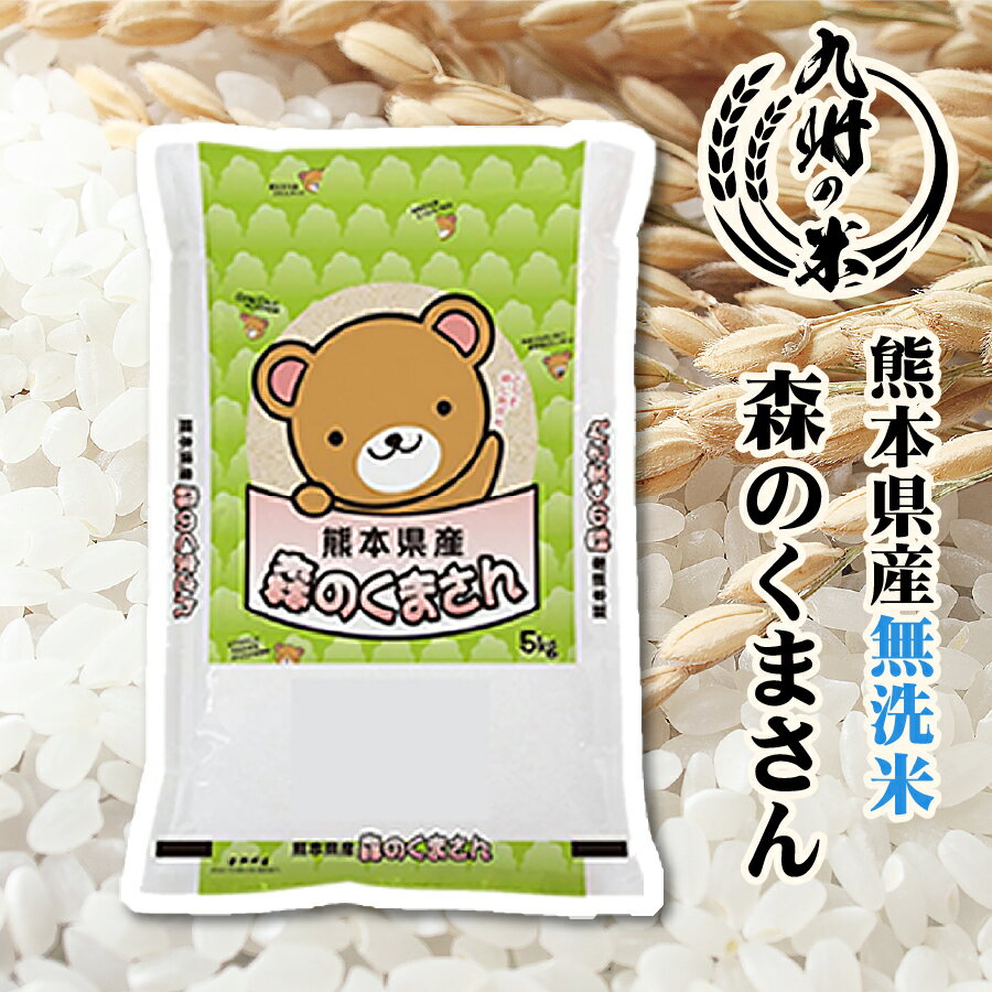 【令和5年産】送料無料 無洗米 熊本県産 森のくまさん 5kg