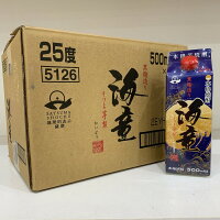 本格芋焼酎　海童25度500mlパック3ケース（36本）