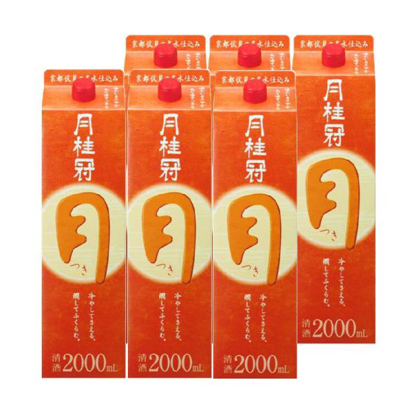 月桂冠 つき2000mlパック6本入×1ケース（6本）