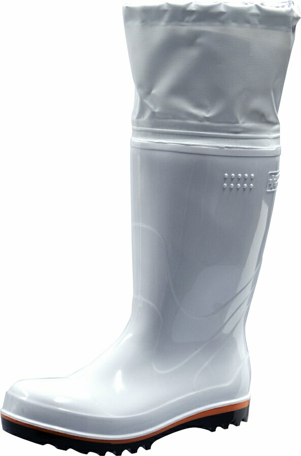 弘進ゴム ハイブリーダーガード HB-501カバー付　白　 鋼製先芯入り 日本製　食品用安全長靴（厨房シューズ|厨房安全長靴)