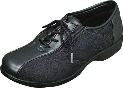 らくらくL007　bk 12420616 br 7 si 1 介護リハビリ　撥水加工 婦人用22-25cm 日本製 2