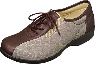 らくらくL007　bk 12420616 br 7 si 1 介護リハビリ　撥水加工 婦人用22-25cm 日本製 3