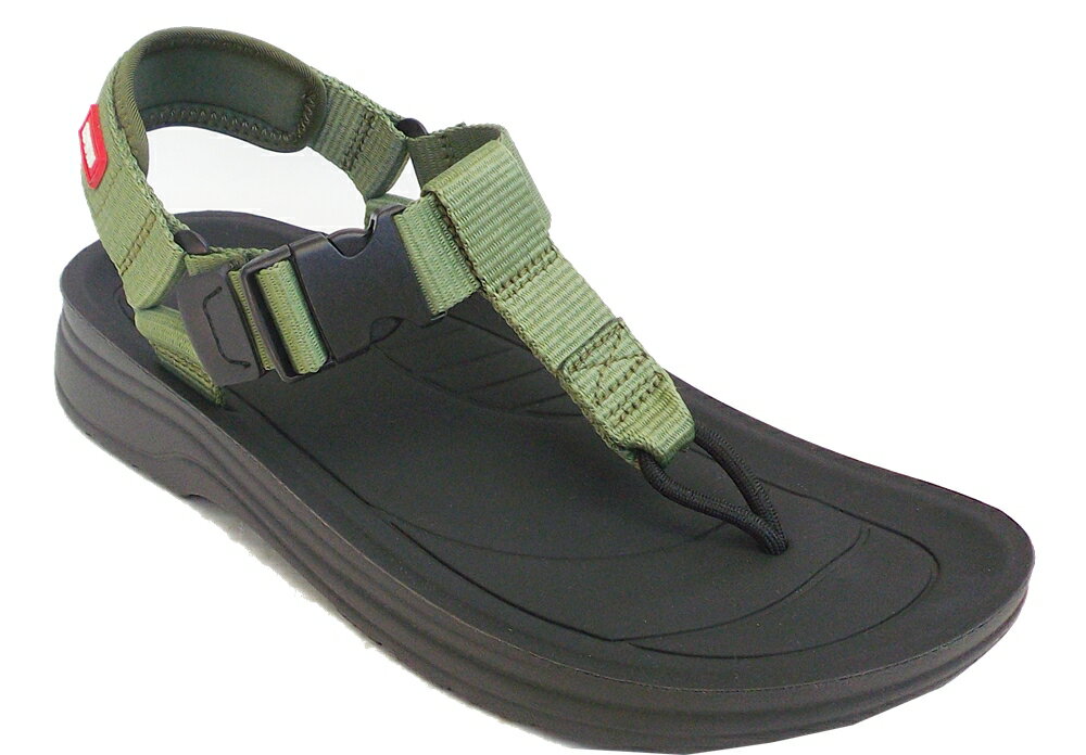 エドウイン EW5222カーキ　22cm-25cm レディースサンダル　　EDWIN