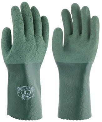 耐油トワロンハードロング566 10双組　東和コーポレーション　作業用ニトリルゴム手袋