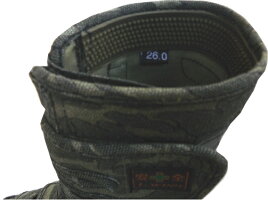 荘快堂VO-801高所用股付安全シューズ迷彩柄鋼製先芯24.5-28cm