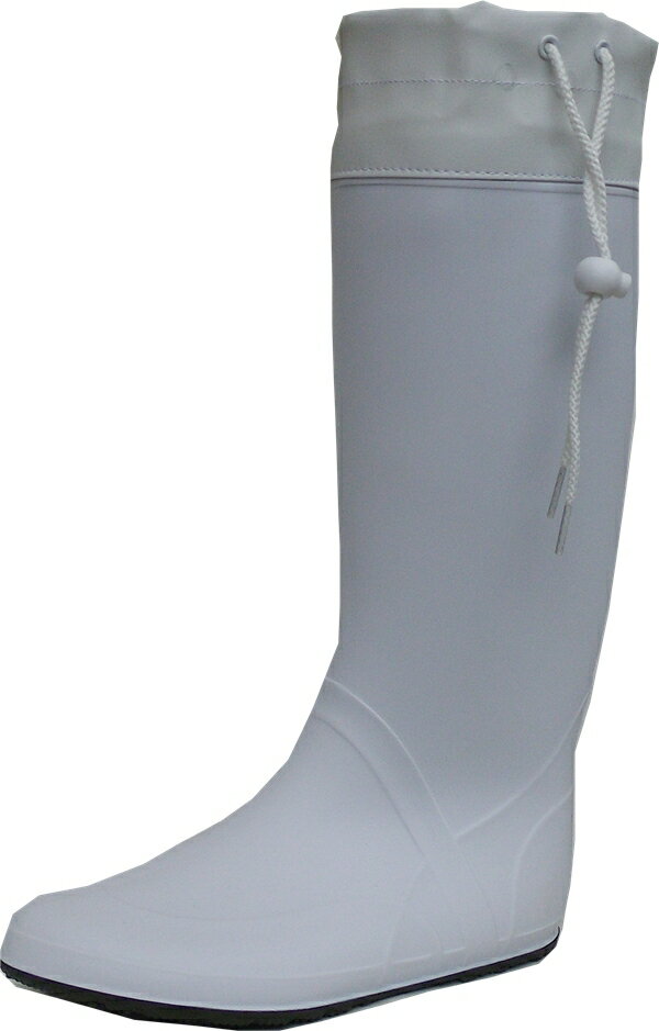 福山ゴム　田植長 ノーカーズ＃008 クールホワイト 22.5-28cm　土泥が詰まりにくいフラットソール　先芯なし　Nokeres-008