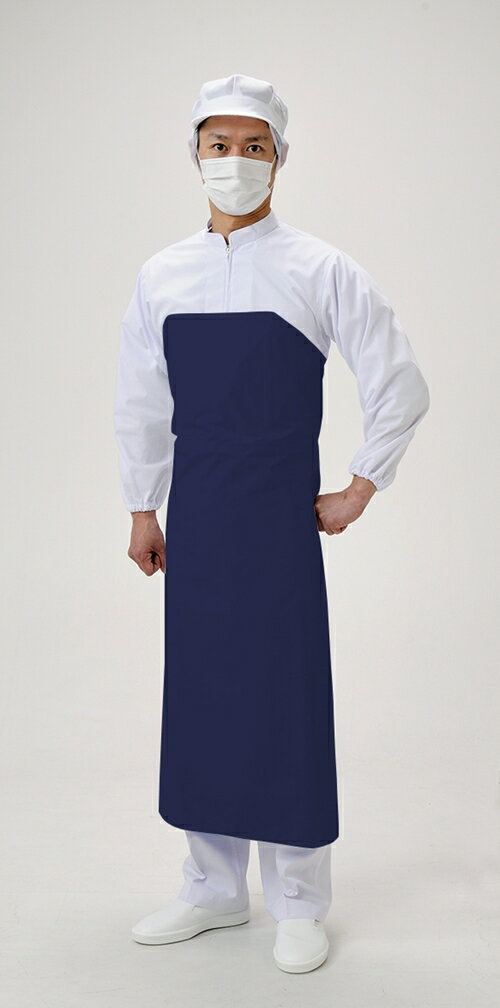 弘進ゴム ターポリンワンタッチエプロン PVC-02　コン 抗菌前掛 前掛け 食品衛生法適合