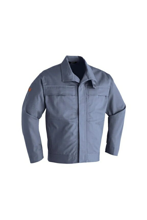 Asahicho 難燃ブルゾン(ボタンタイプ) 352 ブルー S-6L 耐熱・耐炎防護服　難燃加工　(旭蝶繊維) 送料無料