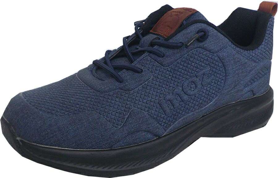 MOZ モズトレッキングシューズ MOZ 4273　ネイビー　紳士スニ－カー メンズ　秋毎　25-27cm スニーカー　ヘラジカ エルク