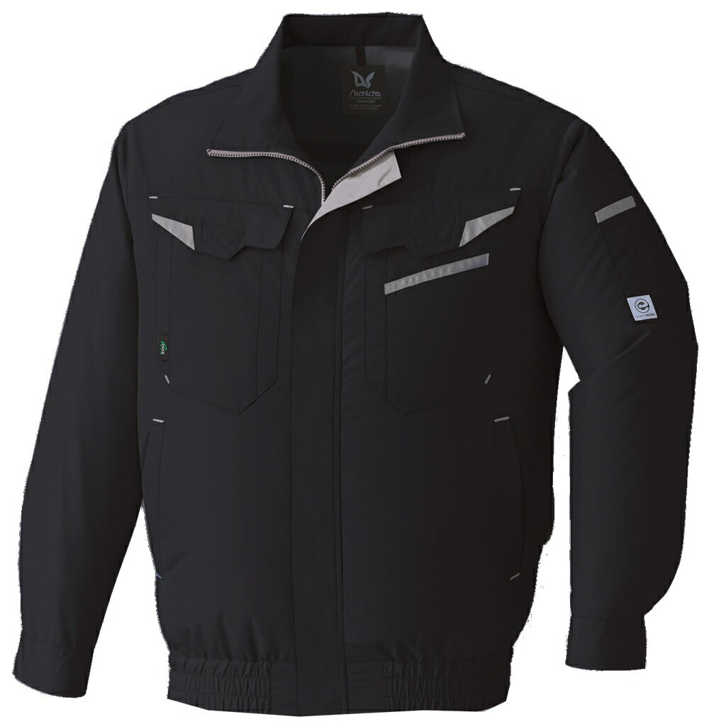 アサヒチョウ 空調服長袖ブルゾン E9209 ダークネイビー 服のみ ブルゾン S-6L Asahicho