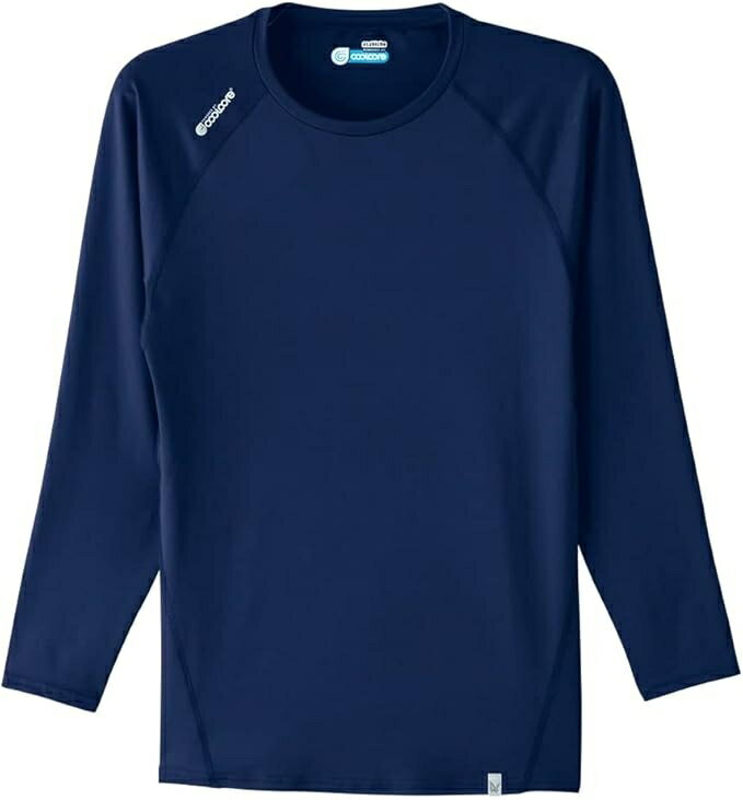 Asahicho 長袖クールインナー 0044 ネイビー S-5L 旭蝶繊維 クールコア インナーコンプレッション