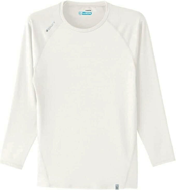 Asahicho 長袖クールインナー 0044 ホワイト S-5L 旭蝶繊維 クールコア インナーコンプレッション