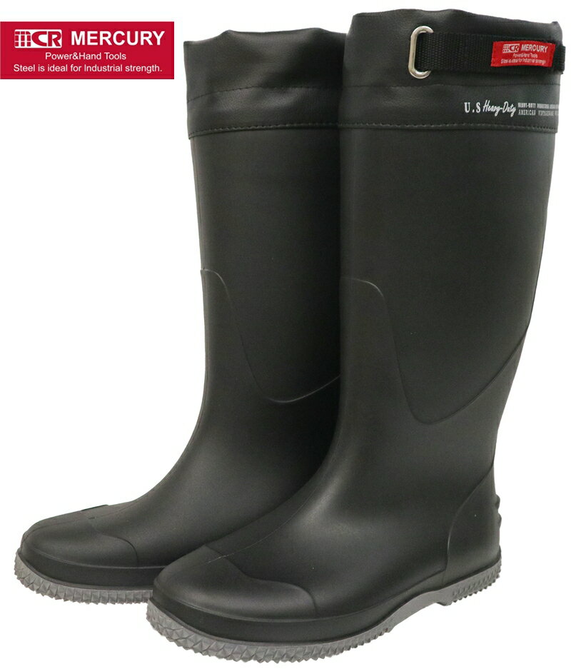 樂天商城 - (弘進ゴム　マーキュリー) パッカブルブーツ ブラック（D0038AA）MCR PACKABLE BOOTS 23.5-28.0cm 先芯なしレインシューズ