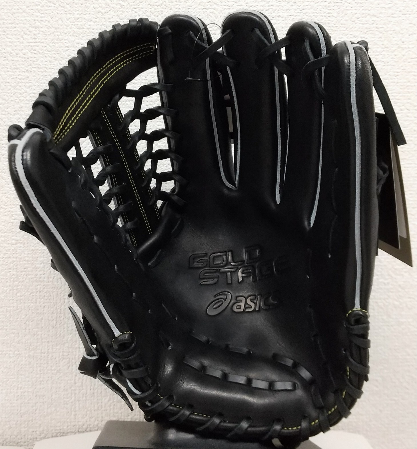 アシックス　3121A402　ゴールドステージ　ブラック（右投用）（外野手用）（硬式用）【送料無料】