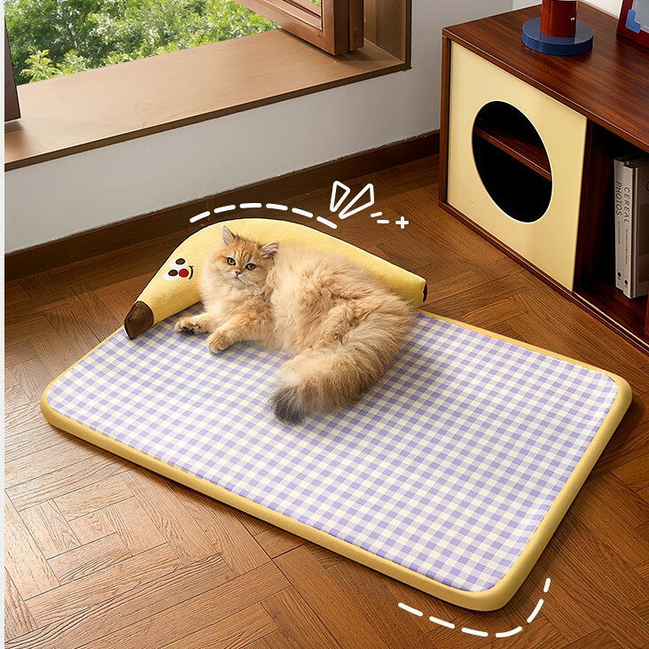 ペットベッド 夏用 猫 犬 接触冷感素材 ペットマット ペットベッド ペットクッショ...
