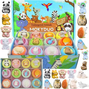 MOKYDUO バスボム 12個セット ギフト 入浴剤 子供 ギフトセット お風呂 知育 おもちゃ 絶滅危惧種 誕生日 プレゼント