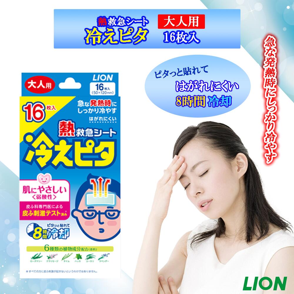 冷えピタ 熱救急シート 大人用 16枚入のサムネイル