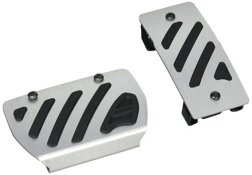 カーメイト(CARMATE) RAZO アルミラバーペダル N-BOX N-ONE N-WGN S660 軽自動車 AT車 CVT車 ヘアライン調 RP141