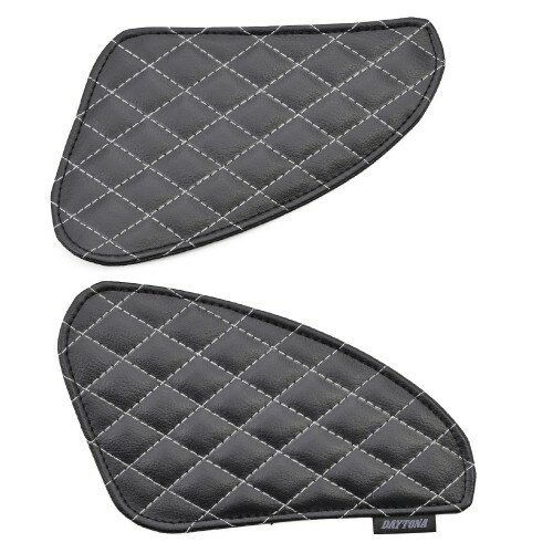 デイトナ(Daytona) GB350/S(21-24)専用 タンクパッド 傷防止シール レザーニーグリップパッド ブラック..