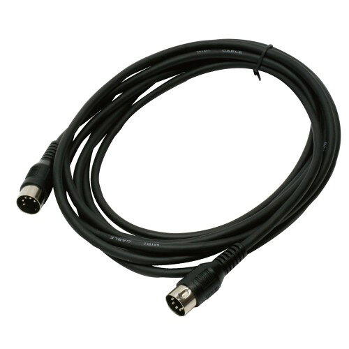 TECH MIDI ケーブル 長さ:50cm ケーブルの太さ:5mm 5PIN(5PINとも、接続してあります。) カラー:ブラック