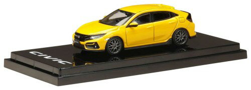 HJ64 1/64 ホンダ シビック ハッチバック (FK7) 2020 カスタムバージョン イエロー (カスタムカラー) 完成品