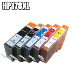 HP178XL 【単品】 icチップ付 互換インク 増量 hp178 BK PB C M Y ヒューレット・パッカード プリンター Photosmart C5380 C6380 D5460 Premium FAX All-in-One C309a C309G C310c CN684HJ CB322HJ CB323HJ CB324HJ CB325HJ ★