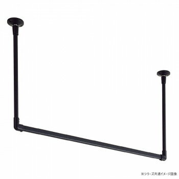 30018354　トーソー(TOSO)　ハンギングバーH2　天井付Cセット　ブラック　1400X600mm