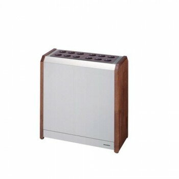 レインスタンド WS1 傘立て 12本立 ステンレス+木 3600600