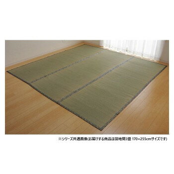 純国産い草 上敷き カーペット 糸引織 「湯沢」 団地間3畳 約170×255cm 1010050011302(3.0)