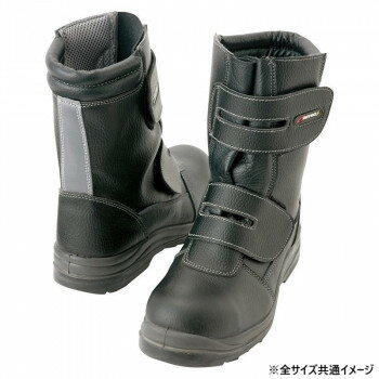 おすすめ面ファスナーでしっかりと固定して着用できる、ブーツタイプのセーフティシューズ。先芯強度ISO基準相当です。サイズ個装サイズ：34×32.6×12cm重量個装重量：1280g素材・材質甲被:天然皮革・合成皮革、底:ウレタン2層底、先芯:鋼製(JSAA-A種合格品)仕様ウィズ:3E生産国中国fk094igrjs