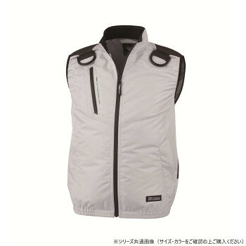 ジーベック(XEBEC) XE98104 空調服遮熱ハーネスベスト シルバーグレー 4L