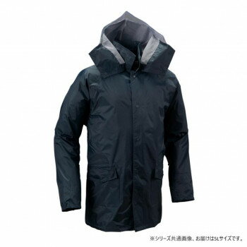 耐久性抜群のロングセラータフなPVCラミネートナイロンを生かし、ベーシックに仕立てた、汎用性の高いレインスーツ。【洗濯について】※必ず手洗いで行って下さい。※水洗いで、洗剤・タワシなどは使用しないで下さい。※洗濯後はすぐにたたまず、風通しの良いところに干して水気を取って下さい。【保管について】※風通しの悪い場所に放置しないで下さい。※よく乾燥させてください。※脱水、乾燥機などを使用しないで下さい。※汚れたまま放置せず、水洗いで落として下さい。※直射日光の当たらない場所で干して下さい。※濡れたまま、高温多湿の状態で保管すると劣化する場合があります。サイズ個装サイズ：32×25×5cm重量約990g個装重量：990g素材・材質表面:ナイロン裏面:PVCラミネート仕様補足情報:耐水圧10000mm使用用途例:路上作業、作業服・ワークウェア機能・特徴:防水・撥水、耐水圧が高い、高視認、摩擦に強い、メッシュ、二重袖生産国ミャンマーfk094igrjs