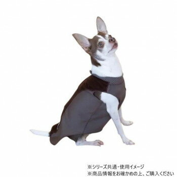 遠赤技研 ペットも温活テラペットケア・ぬくぬくウエア 袖なし Lサイズ ブラウン