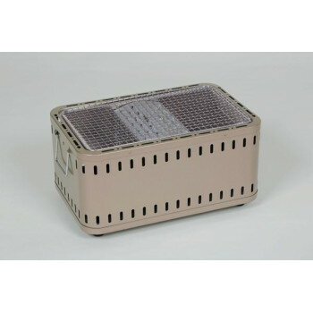 煙の発生を約90％カット!!輻射効果&遠赤効果で食材に直接炭火があたらず、少ない炭で効率よく焼けます。・直接炭に油が落ちない新構造。煙の原因になる油が燃えないので煙を抑えることができます。・後片付けがラクラク。火床に炭がまとまっているので炭捨ての後処理が簡単にできます。・煙が少ないので煙が気にならず、服にニオイが付きにくい。周りを気にせずお花見に最適!!・熱くなりにくく、ブルーシートや机上でご使用できます。サイズ本体:約W39×D25×H19.6cm、火床:18×11cm、焼き網:35.1×21.1cm個装サイズ：39.5×25.4×19cm重量約3.2kg個装重量：3600g素材・材質本体:スチール(焼付塗装仕上げ)火床:スチール・ユニクロメッキ焼き網:Crメッキ仕様交換用網:C-35火床への可能な炭量:約300〜400g(目安)生産国日本fk094igrjs