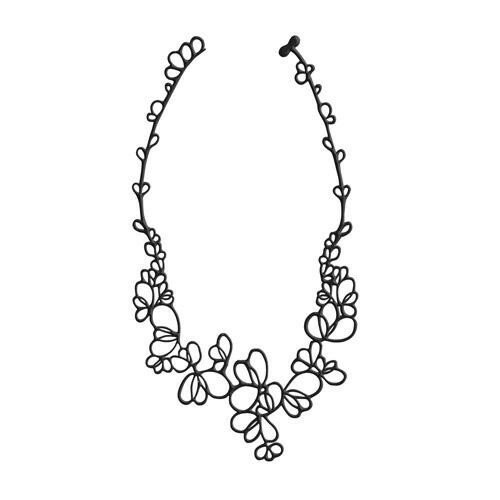 バチュカーダ ネックレス ペタル ブラック