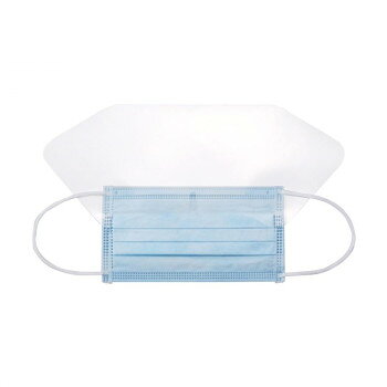 飛沫から眼部を保護する透明シールド付きフェイスマスクマスクにはバリア性能のあるフィルターを使用。シールドには曇りにくい加工を施しています。ラテックスフリーの素材を使用しています。※注文後の変更・キャンセルはお受けできませんので、ご了承くださいませ。サイズ個装サイズ：27×26.5×17cm重量個装重量：400g素材・材質シールド部:ポリエステル不織布:ポリプロピレンノーズフィッター部:アルミニウム、ポリ塩化ビニル耳ひも部:ナイロン、ポリウレタン生産国中国fk094igrjs