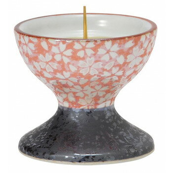 彩花灯立 有田焼 桜小紋ピンク 32640000y4072